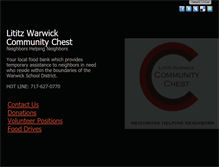 Tablet Screenshot of lwcommunitychest.org